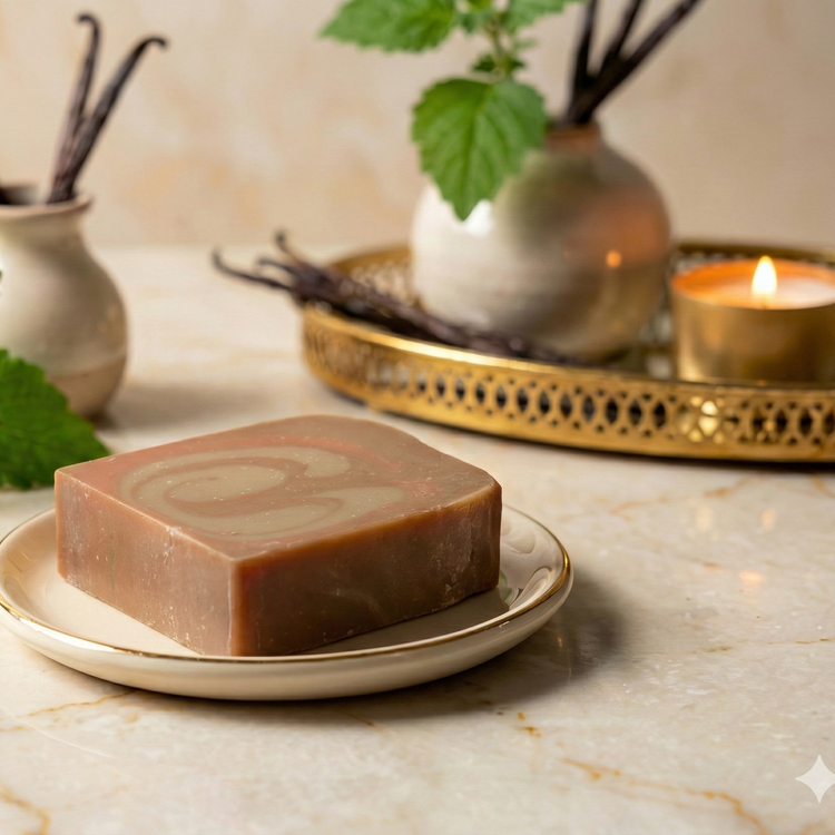 Cozy Woods – Patchouli & Vanilla Handmade Soap (Winter Edition)