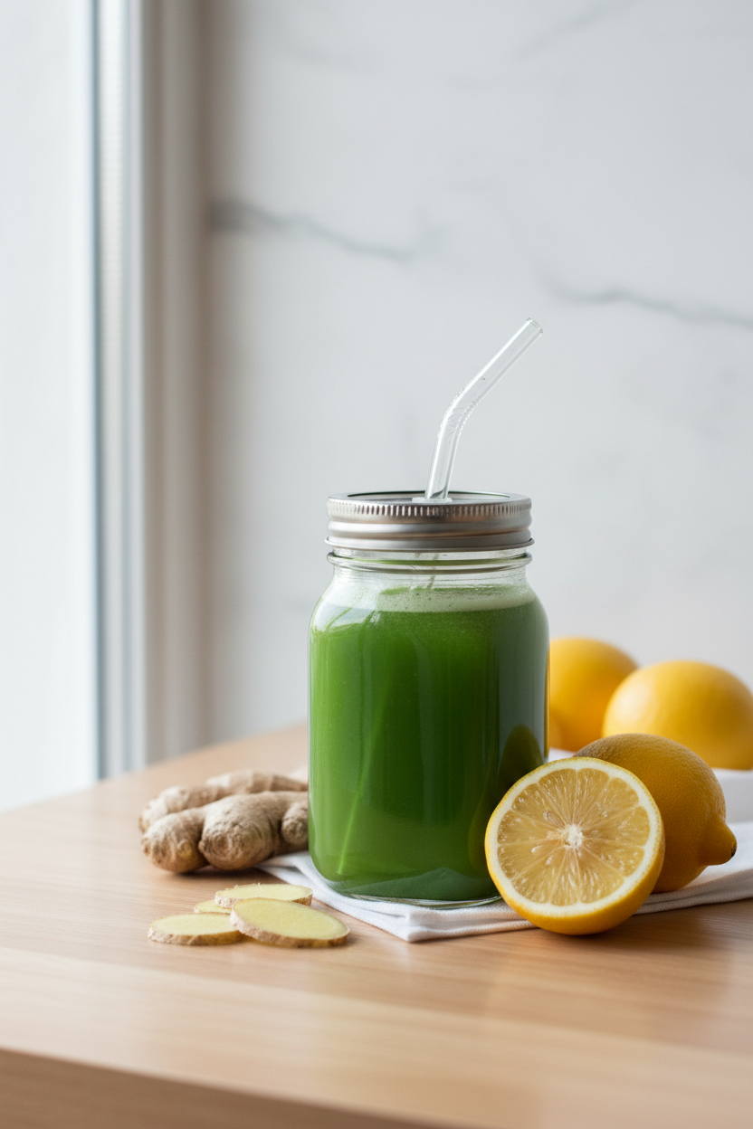 Morning Glow Green Juice 🥒🍏💚