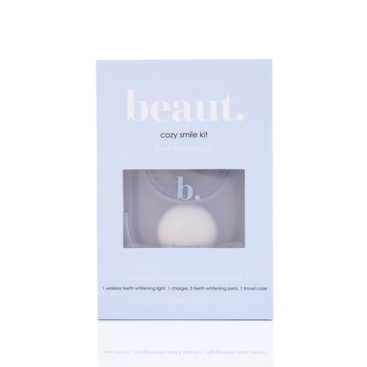 Cozy smile kit packaging with 'b.' branding on a white background