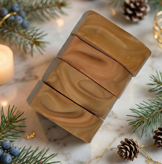 Cozy Woods – Patchouli & Vanilla Handmade Soap (Winter Edition)
