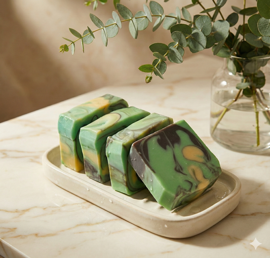 Frosted Woods – Fresh Cedarwood Handmade Soap with Activated Charcoal