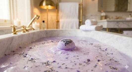 Moonlit Lavender – Relaxing Lavender Bath Bomb for Stress Relief & Sleep