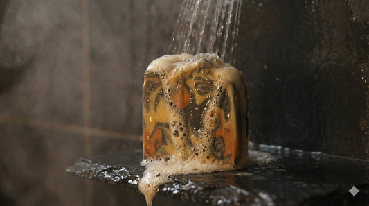 Wicked Ember – Sandalwood & Amber Handmade Soap with Activated Charcoal