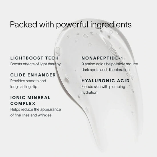 Product with text detailing its ingredients and benefits on a white background