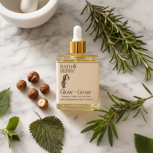 Glow Grow Botanical Flat Lay